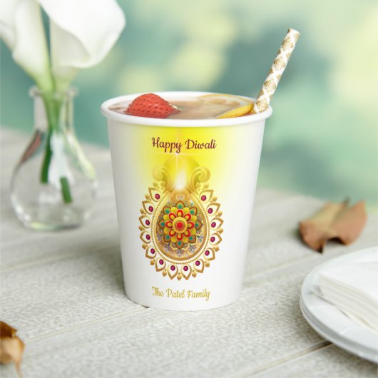 ハッピーディワリ 紙コップ (インサイチュ)