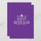 ハッピーディワリ | 2024年に突破しよう 招待状 (正面/裏面)