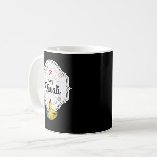 ハッピーディワリFor India's Hindo Deeppavaliフェスティバル コーヒーマグカップ (正面左)