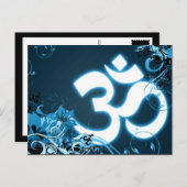 ハッピーディワリhi fi om glow ポストカード (正面/裏面)