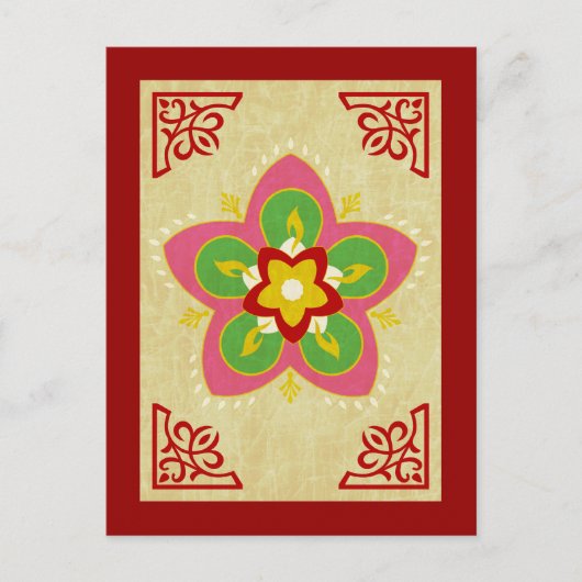 ハッピーディワリrangoli ポストカード (正面)