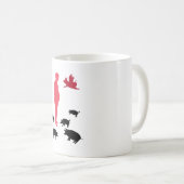 ハッピーディームヴェゲテリアホワイトマグザファーム コーヒーマグカップ (正面右)