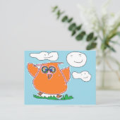 ハッピーデイのフクロウカード ポストカード (スタンド正面)
