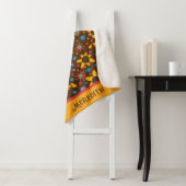 ハッピーデイジーパターンおもしろいインスピレーション シェルパブランケット (インサイチュ)