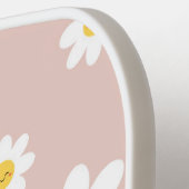 ハッピーデイジーピンクピックボールパドル ピックルボールラケット (左詳細)