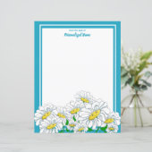 ハッピーデイジーブルー – 白い線なし紙シート (スタンド正面)