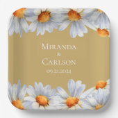 ハッピーデイジー結婚ズ ペーパープレート (正面)