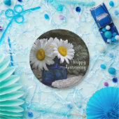 ハッピーデイジー記念日紙プレート ペーパープレート (パーティー)