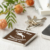 ハッピーデイスタブレス、乗馬学校、ノリッジ、イリノイ州 キーホルダー (側面)