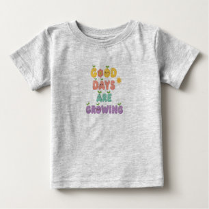 ハッピーデイズは育っているよベビーTシャツ ベビーTシャツ