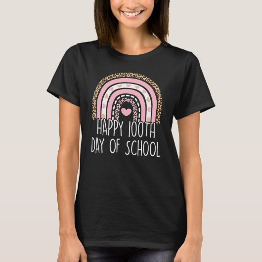 ハッピーデイズオブスクールヒョウ虹先生 Tシャツ (正面)