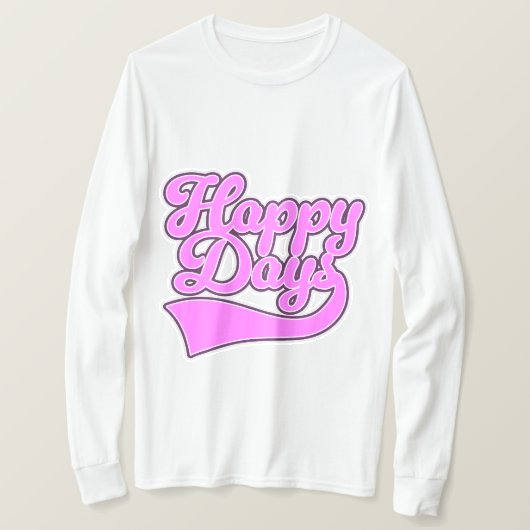 ハッピーデイズ Tシャツ (デザイン正面)