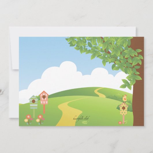 ハッピーデイバックヤードパーティの招待状 招待状 (裏面)