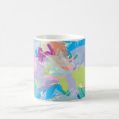 ハッピーデイ抽象芸術アーモダント コーヒーマグカップ (中央)