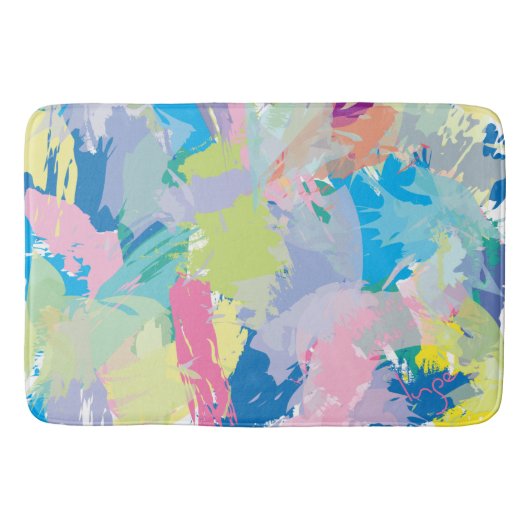 ハッピーデイ抽象芸術アーモダント バスマット (正面)