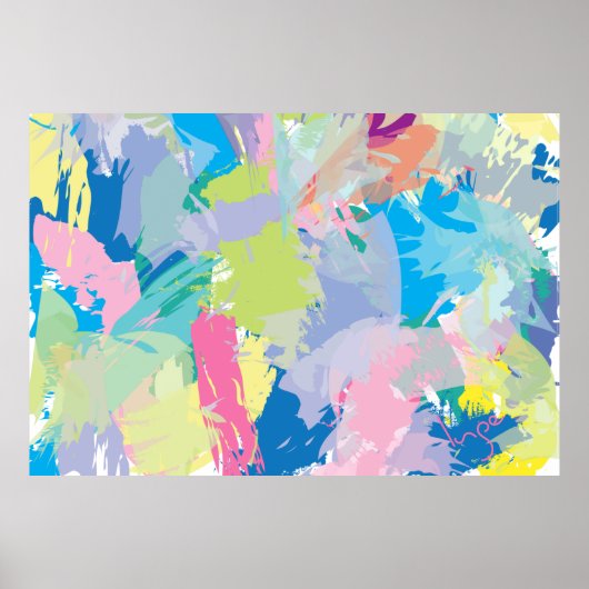 ハッピーデイ抽象芸術アーモダント ポスター (正面)