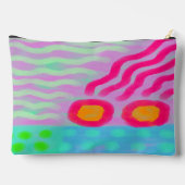 ハッピーデイ抽象芸術デジ絵を描タル アクセサリーポーチ (裏面)