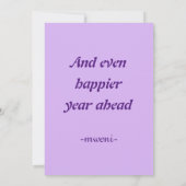 ハッピーデイ&ハッピーイヤー誕生日カード (裏面)