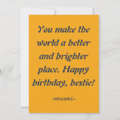 ハッピーデイ&ハッピーイヤー誕生日カード (裏面)