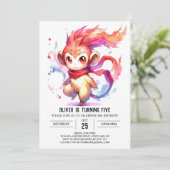 ハッピーデジタルモンキー誕生日 招待状 (スタンド正面)