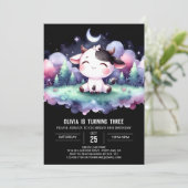 ハッピーデジタル牛誕生日 招待状 (スタンド正面)