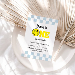 ハッピーデュードの1歳誕生日パーティー - かわいい＆楽しい 招待状