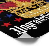 ハッピーデロイオンデイ独立記念日おもしろい7月4日 ポスター (角)