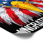 ハッピーデロイオンデイ独立記念日おもしろい7月4日 ポスター (角)