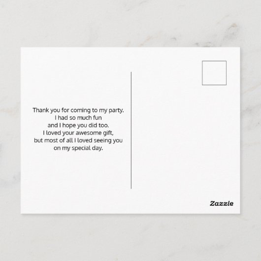 ハッピーデンタル歯が微笑み可愛い ポストカード (裏面)