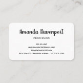 ハッピーデンタル歯が微笑み可愛い 名刺 (裏面)