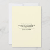 ハッピーデンタル歯が笑顔かわいい感謝 サンキューカード (裏面)