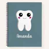 ハッピーデンタル歯の笑顔かわいいスケッチ ノートブック (正面)