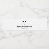 ハッピーデンタル歯の笑顔のウォーターボトル ペットボトルラベル (シングルラベル)