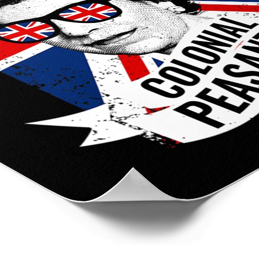 ハッピーデーおもしろいエリザベス女王(7月4日) ポスター (角)