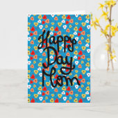 ハッピーデーカラフルママフローラ花母の日 カード (黄色い花)