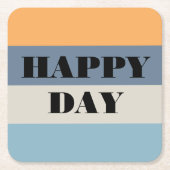 ハッピーデー スクエアペーパーコースター (正面)