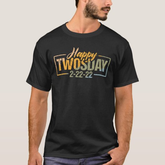 ハッピートゥースデイおもしろい算数先生 Tシャツ (正面)