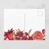 ハッピートゥB'shvatウォーターカラーポメグラネイト シーズンポストカード (裏面)