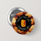 ハッピートデイ2月2日おもしろい休日 缶バッジ (正面&裏面)