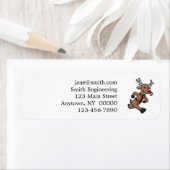 ハッピートナカイ走アマンガ |背景色 ラベル (インサイチュ)