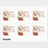 ハッピートナディースクリスマスコクッキーキャンディ&トリート スクエアシール (シート)