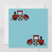 ハッピートラック鉄道招待状/赤 招待状 (裏面)