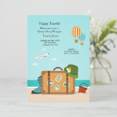 ハッピートラベルズパーティの招待状 招待状 (スタンド正面)