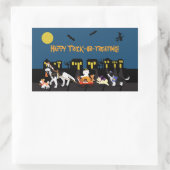 ハッピートリックまたはトリートメント! 長方形シール (バッグ)