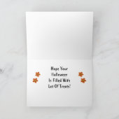 ハッピートリート充填ハロウィーンキャンディコーンカボチャ カード (内部)