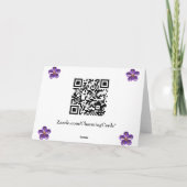 ハッピートリート充填ハロウィーンキャンディコーングリッター カード (裏面)