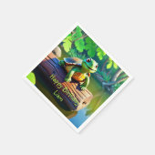 ハッピートルホテル誕生日 スタンダードカクテルナプキン (角)