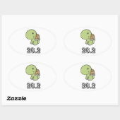 ハッピートルホテル26.2 楕円形シール (シート)