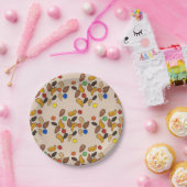 ハッピートレイルキャンピングハイキングアウトドアトレイルミックス ペーパープレート (パーティー)