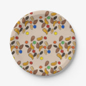 ハッピートレイルキャンピングハイキングアウトドアトレイルミックス ペーパープレート (正面)